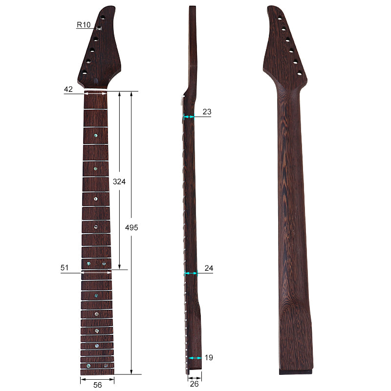 Wenge SR Guitar Neck,24-Fret