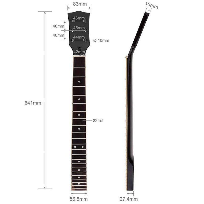 Maple Guitar Neck for Les Paul, 22-fret