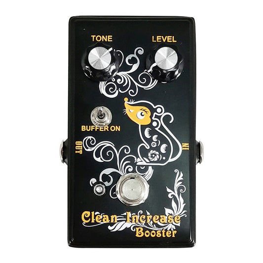 Clean Increase Booster Guitar Effect Pedal with Buffer On