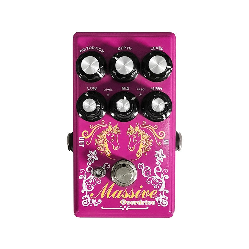 Super Overdrive effect pedal with Distortion, Depth ,Level,3-Band Parametric EQ Sound Modifier