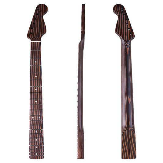 Zebra Wood ST Guitar Neck,21-Fret