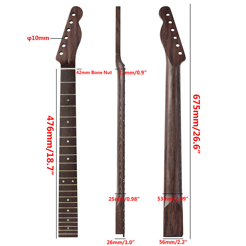 Wenge Guitar Neck For TL,22-Fret