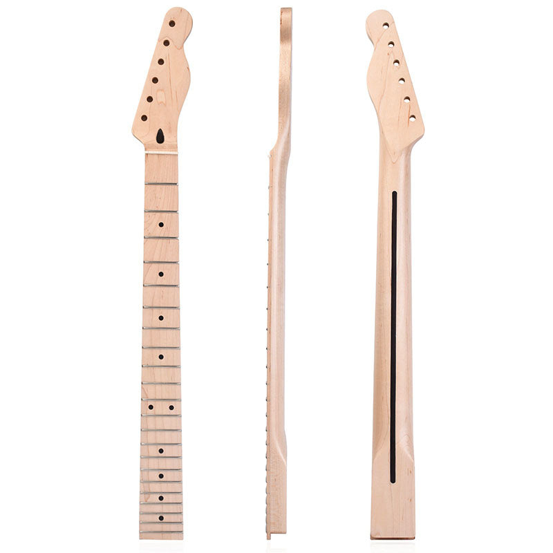 Canadian Maple Guitar Neck for TL Tele, 22 Frets Matte