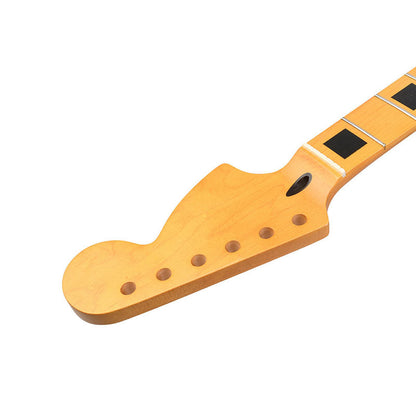 Big Head Maple Guitar Neck for ST Strat, 22-Fret Matte Yellow
