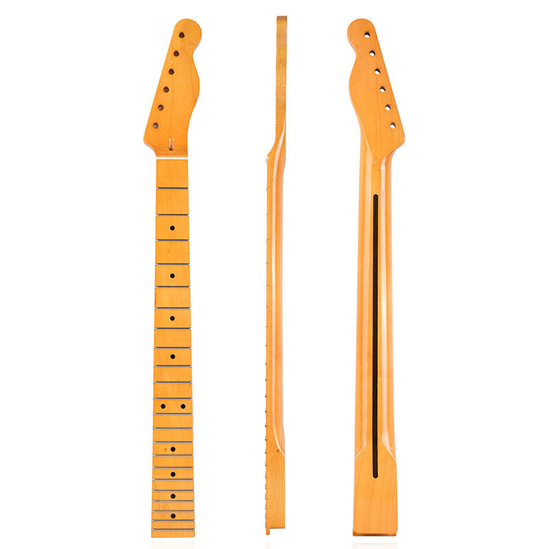 Canadian Maple Guitar Neck for Fender TL, 22-Fret Bright Yellow