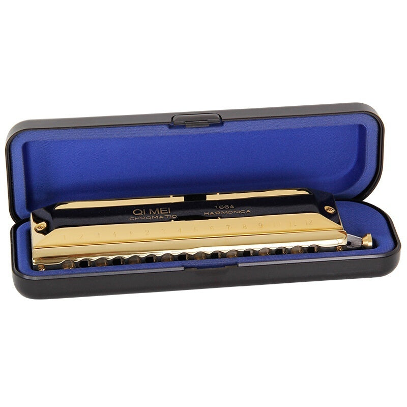 16 Hole 64 Tone Chromatic Harmonica