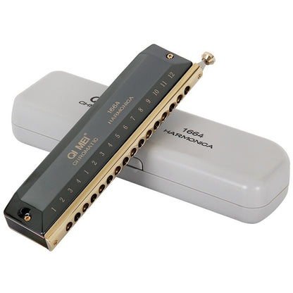 16 Hole 64 Tone Chromatic Harmonica
