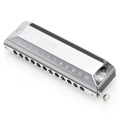 Round Mouthpiece 12 Hole 48 Tone Chromatic Harmonica