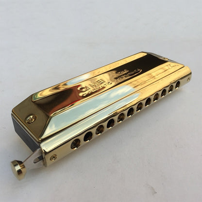 Round Mouthpiece 12 Hole 48 Tone Chromatic Harmonica