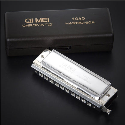 Chromatic Harmonica 10 Holes 40 Tones or 12 Holes 48 Tones