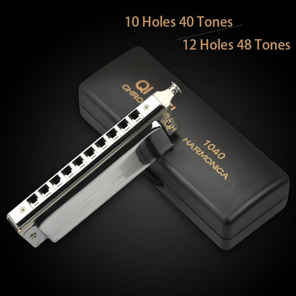 Chromatic Harmonica 10 Holes 40 Tones or 12 Holes 48 Tones