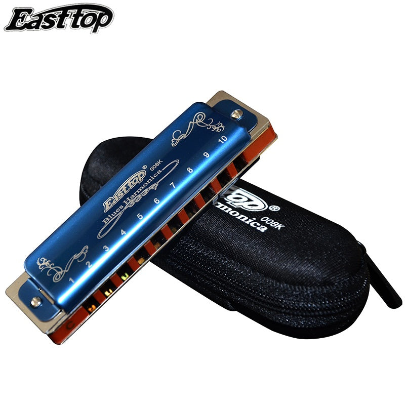 10 Hole Diatonic Blues Harmonica - Easttop T008K