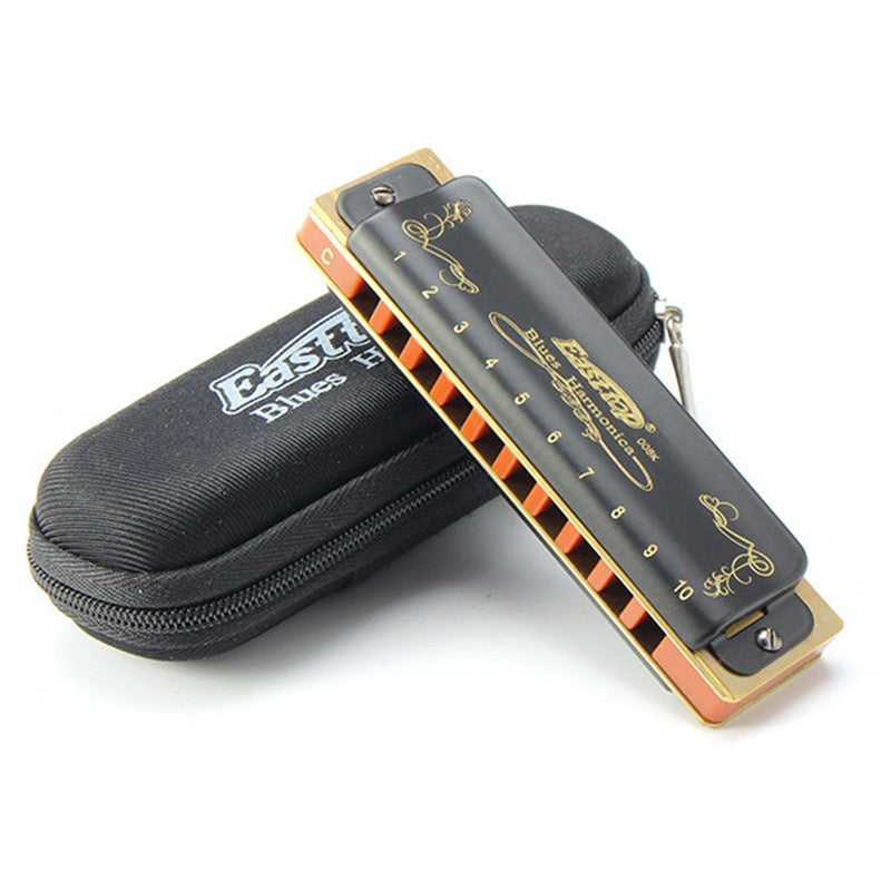 10 Hole Diatonic Blues Harmonica - Easttop T008K