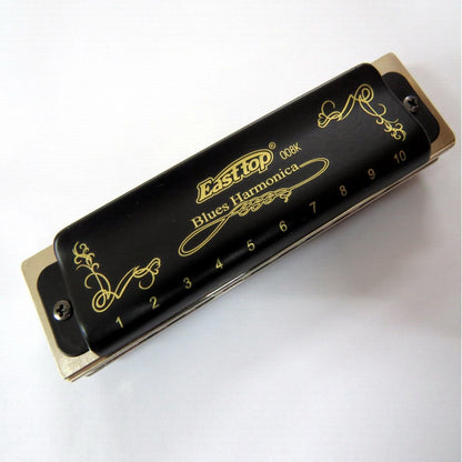 10 Hole Diatonic Blues Harmonica - Easttop T008K