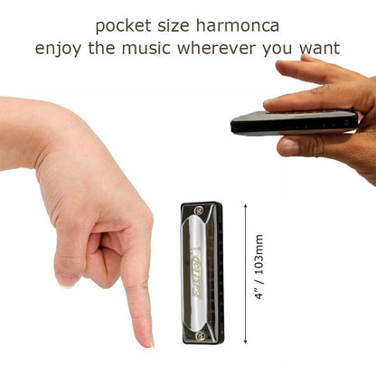 Diatonic Blues Harmonica 10 Hole Harp,Easttop-T002
