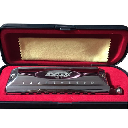 Chromatic Harmonica 10-hole 40-tone wind instrument