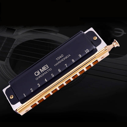 Wind Instrument Performance Competition 10 Hole 40 Tone or 12 Hole 48 Tone Chromatic Harmonica