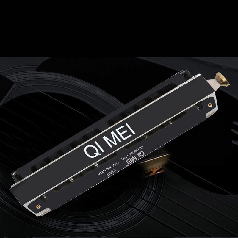 Wind Instrument Performance Competition 10 Hole 40 Tone or 12 Hole 48 Tone Chromatic Harmonica