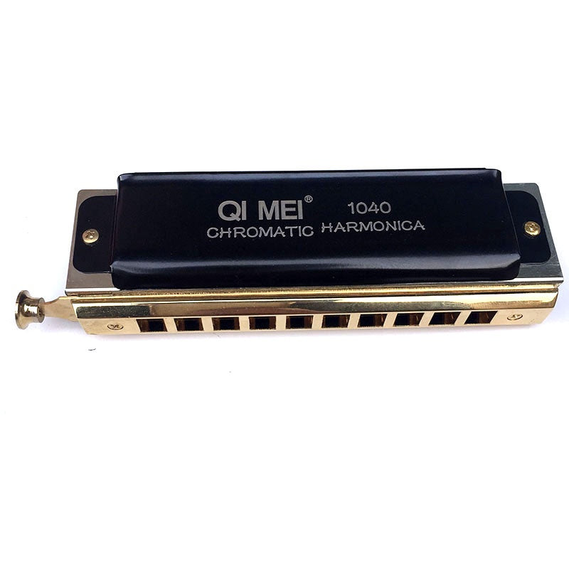 Wind Instrument Performance Competition 10 Hole 40 Tone or 12 Hole 48 Tone Chromatic Harmonica