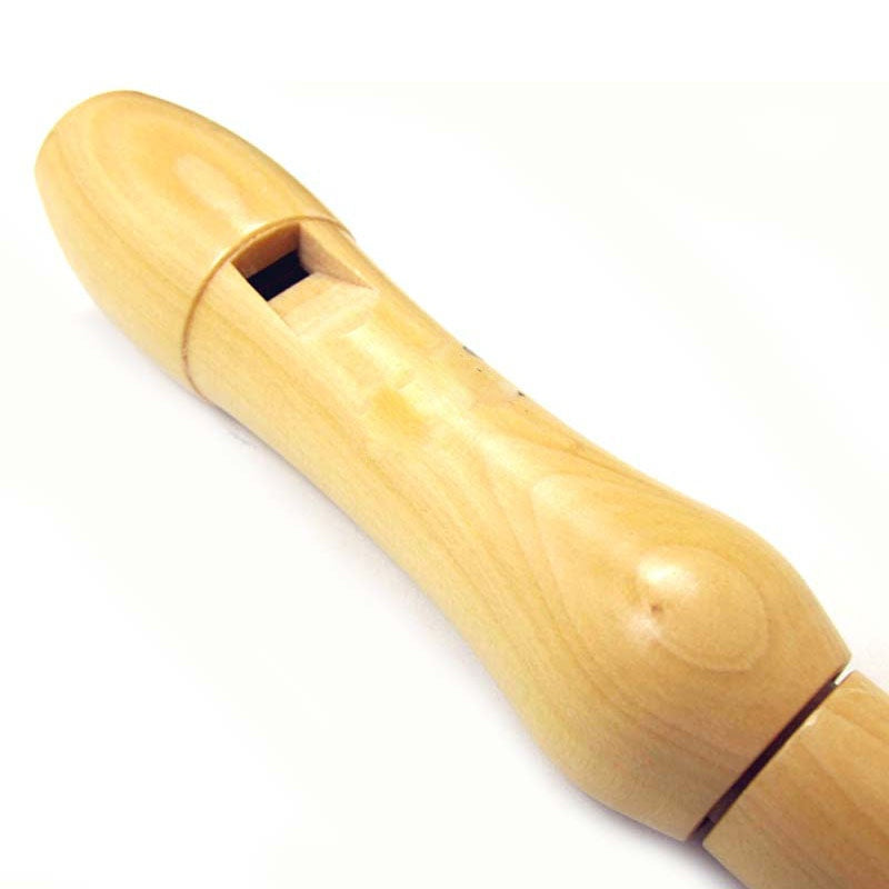 Wooden Flute Professional Sound Easy Adjustable 8-Hole Treble Vertical Flute Soprano Recorder