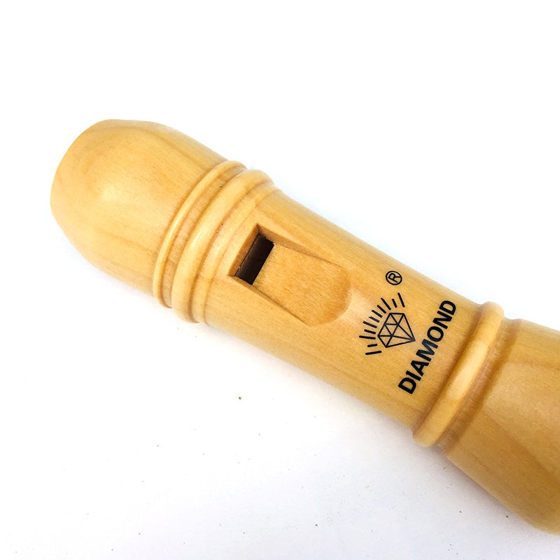 Wooden Flute Professional Instrument Easy Adjustable 8-Hole Treble Vertical Flute Soprano Recorder