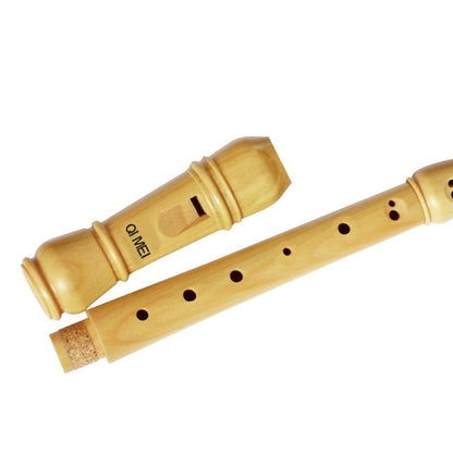 Wooden Flute Professional Instrument Easy Adjustable 8-Hole Treble Vertical Flute Soprano Recorder