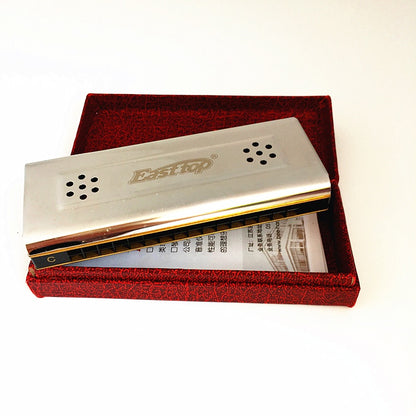 16-Hole C&G Key 2-in-1 Dual-sided Tremolo Harmonica