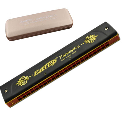 22 Holes Professional Tremolo Harmonica, Folk and Country Performance Musical Instruments