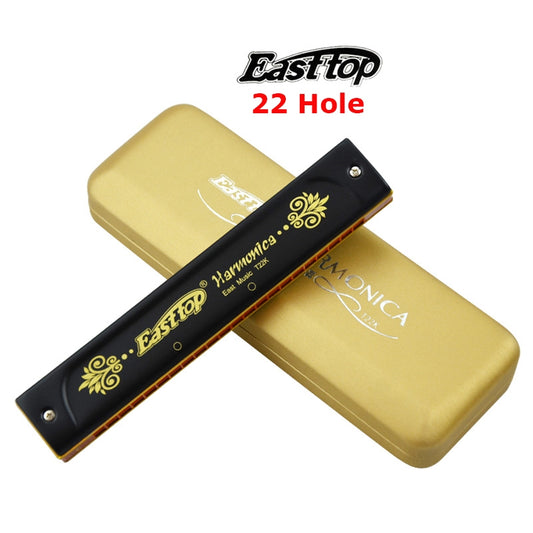 22 Holes Professional Tremolo Harmonica, Folk and Country Performance Musical Instruments