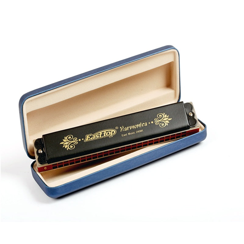 EASTTOP T2406K, 24holes Tremolo Harmonica for Beginner and Harmonica Lover