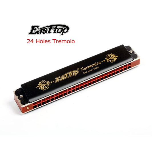 EASTTOP T2406K, 24holes Tremolo Harmonica for Beginner and Harmonica Lover