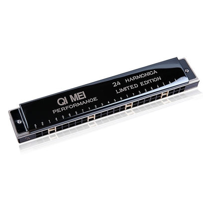 Playing Harmonica, 24-hole Tremolo Harmonica