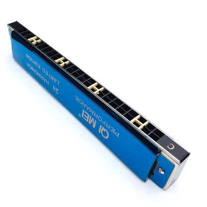 Playing Harmonica, 24-hole Tremolo Harmonica