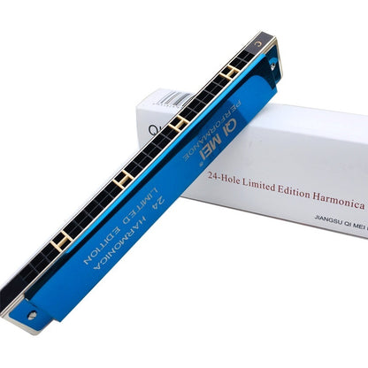 Playing Harmonica, 24-hole Tremolo Harmonica