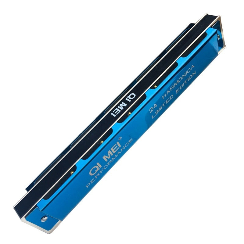 Playing Harmonica, 24-hole Tremolo Harmonica