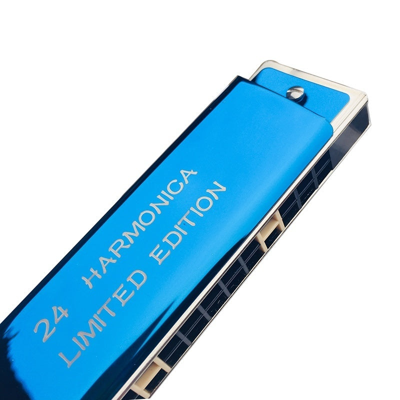 Playing Harmonica, 24-hole Tremolo Harmonica