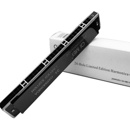 Playing Harmonica, 24-hole Tremolo Harmonica