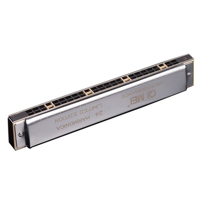 Playing Harmonica, 24-hole Tremolo Harmonica
