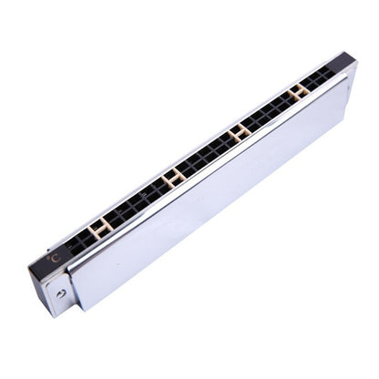 Playing Harmonica, 24-hole Tremolo Harmonica