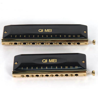 Chromatic Harmonica 12/16 Holes Phosphor Bronze Reeds Professional Musical Instruments