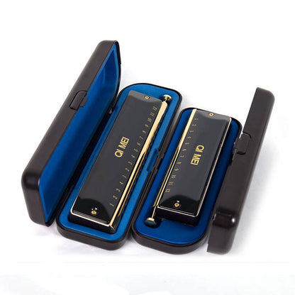 Chromatic Harmonica 12/16 Holes Phosphor Bronze Reeds Professional Musical Instruments