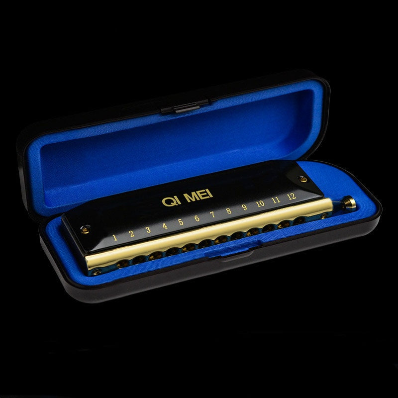 Chromatic Harmonica 12/16 Holes Phosphor Bronze Reeds Professional Musical Instruments