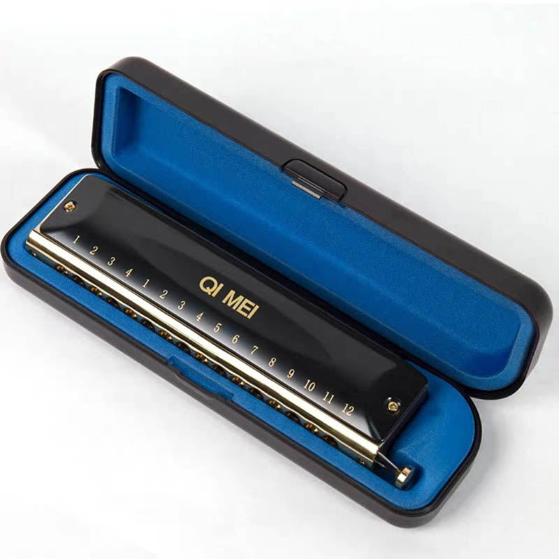 Chromatic Harmonica 12/16 Holes Phosphor Bronze Reeds Professional Musical Instruments