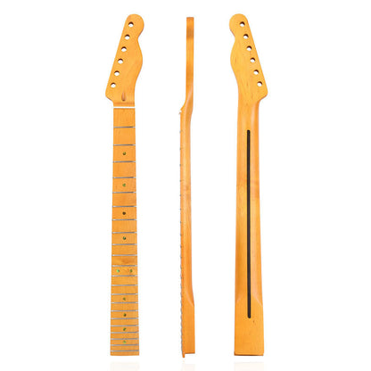 Canadian Maple Guitar Neck for Fender TL, 22-Fret Matte Yellow