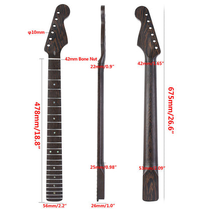Wenge Guitar Neck For ST,22-Fret