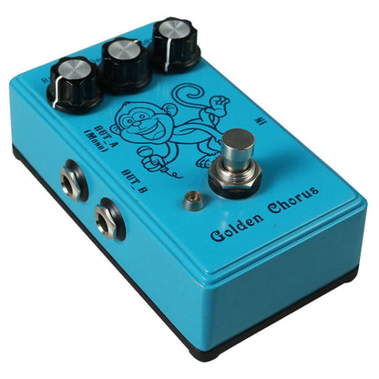 Golden Chorus Guitar Effect Pedal with Level, Depth and Rate Knob