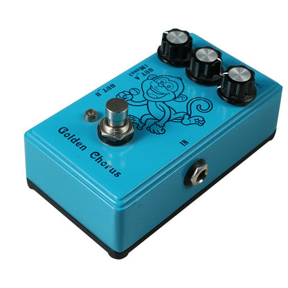 Golden Chorus Guitar Effect Pedal with Level, Depth and Rate Knob