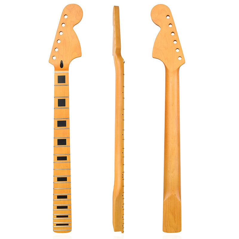 Big Head Maple Guitar Neck for ST Strat, 22-Fret Matte Yellow