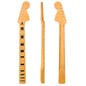 Big Head Maple Guitar Neck for ST Strat, 22-Fret Matte Yellow