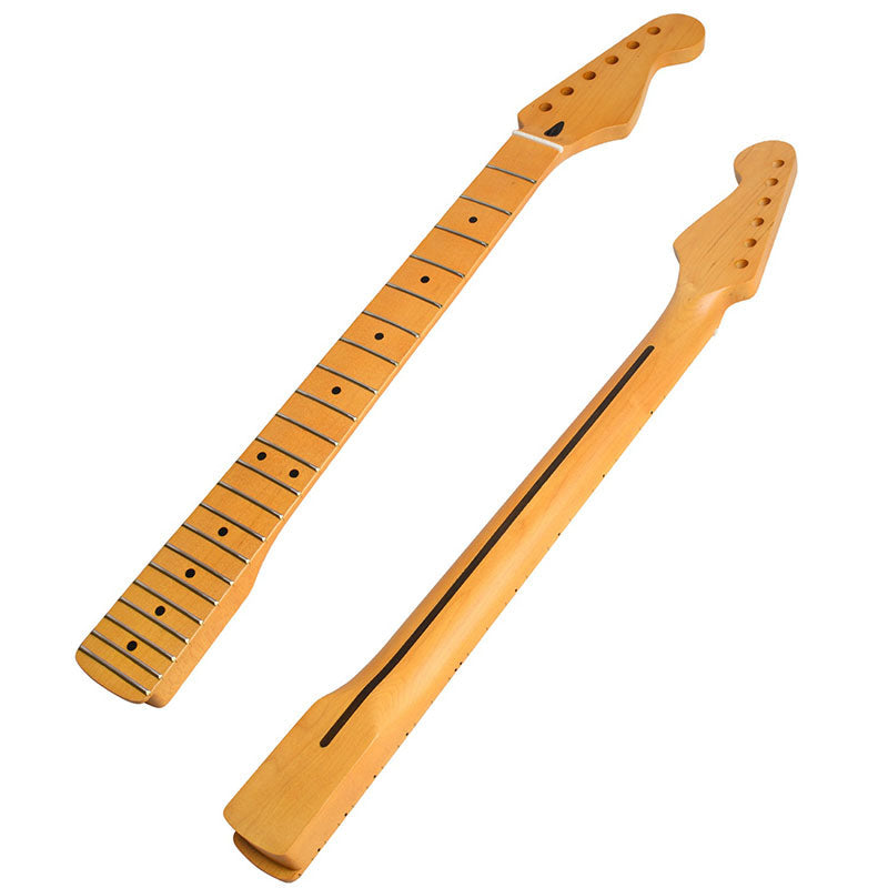 Canadian Maple Guitar Neck for ST , 22-Fret Matte Yellow